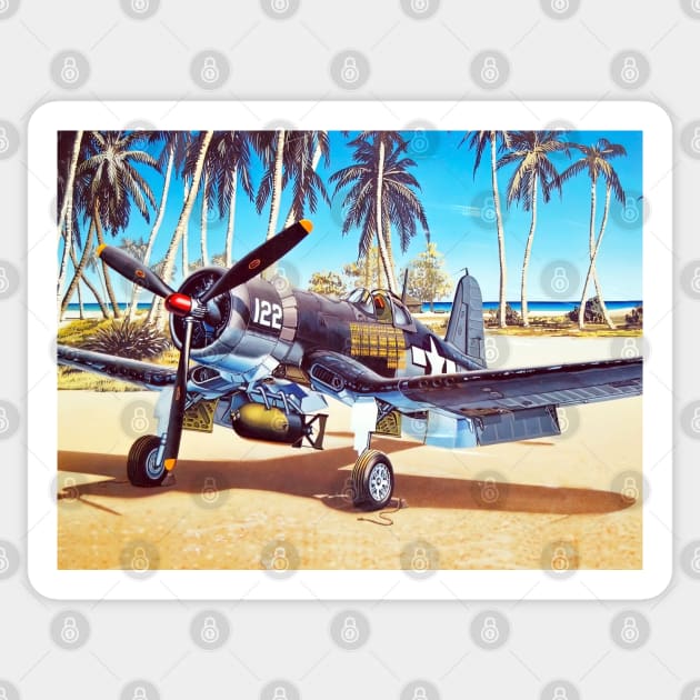 F4U A1 Corsair Sticker by Aircraft.Lover